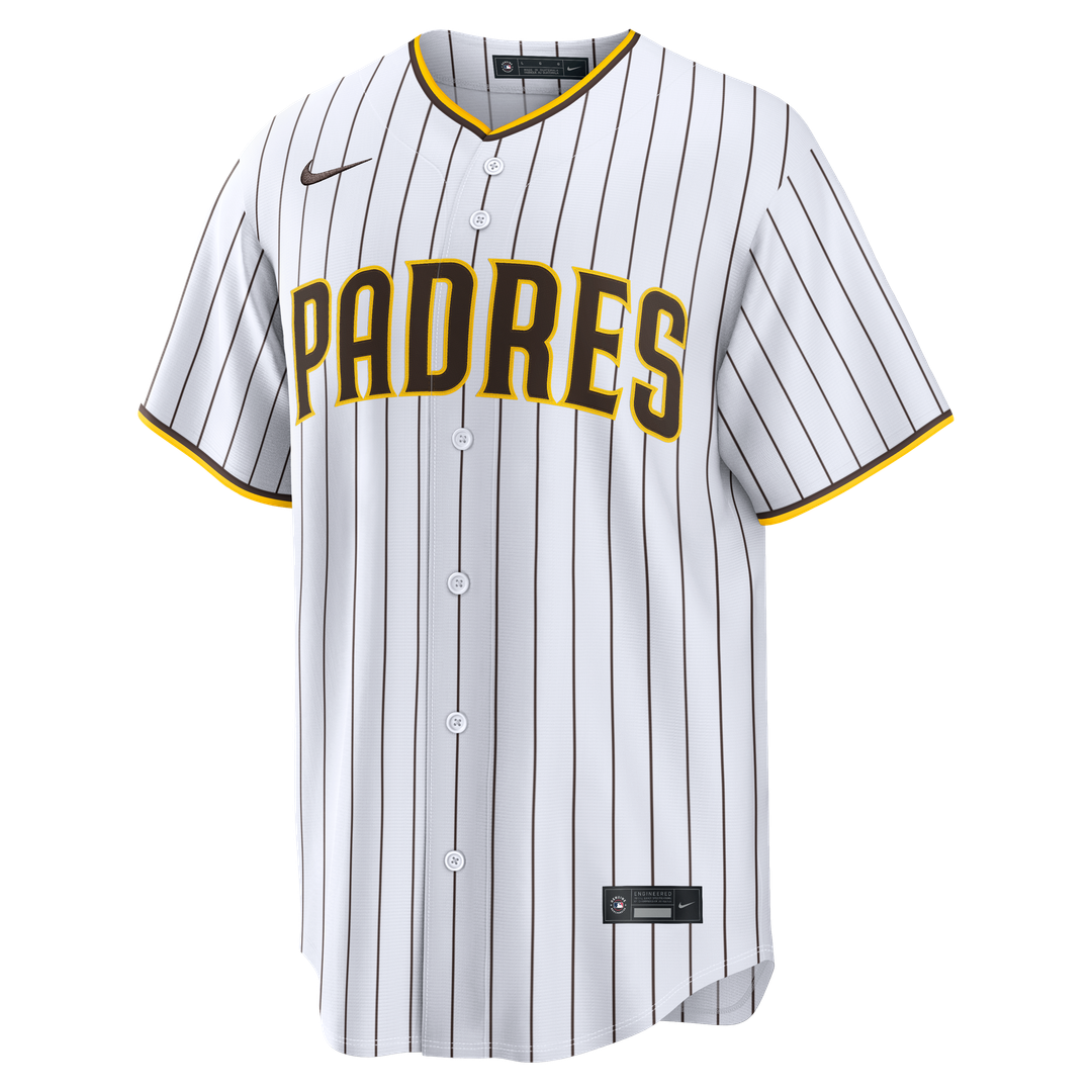 San Diego Padres Nike Home Replica Custom Jersey - White